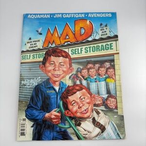 MAD Magazine #7 June 2019 Self Storage Aquaman Jim Gaffigan Avengers